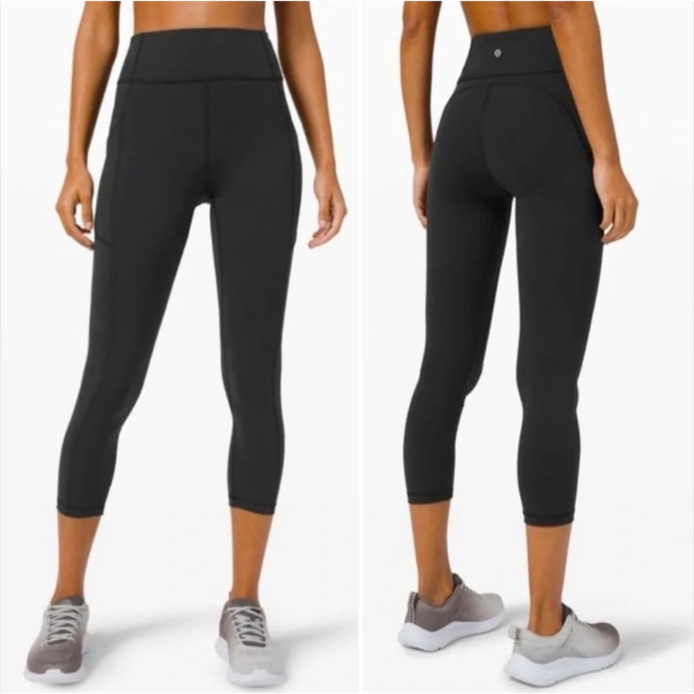 Lululemon Invigorate High-Rise Crop 23" in Black Size 2